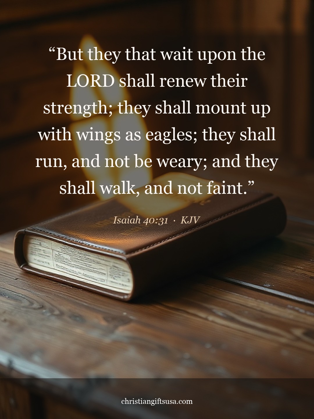 Isaiah 40:31 illustrated Bible verse