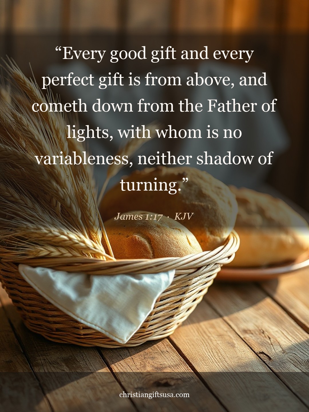 James 1:17 illustrated Bible verse