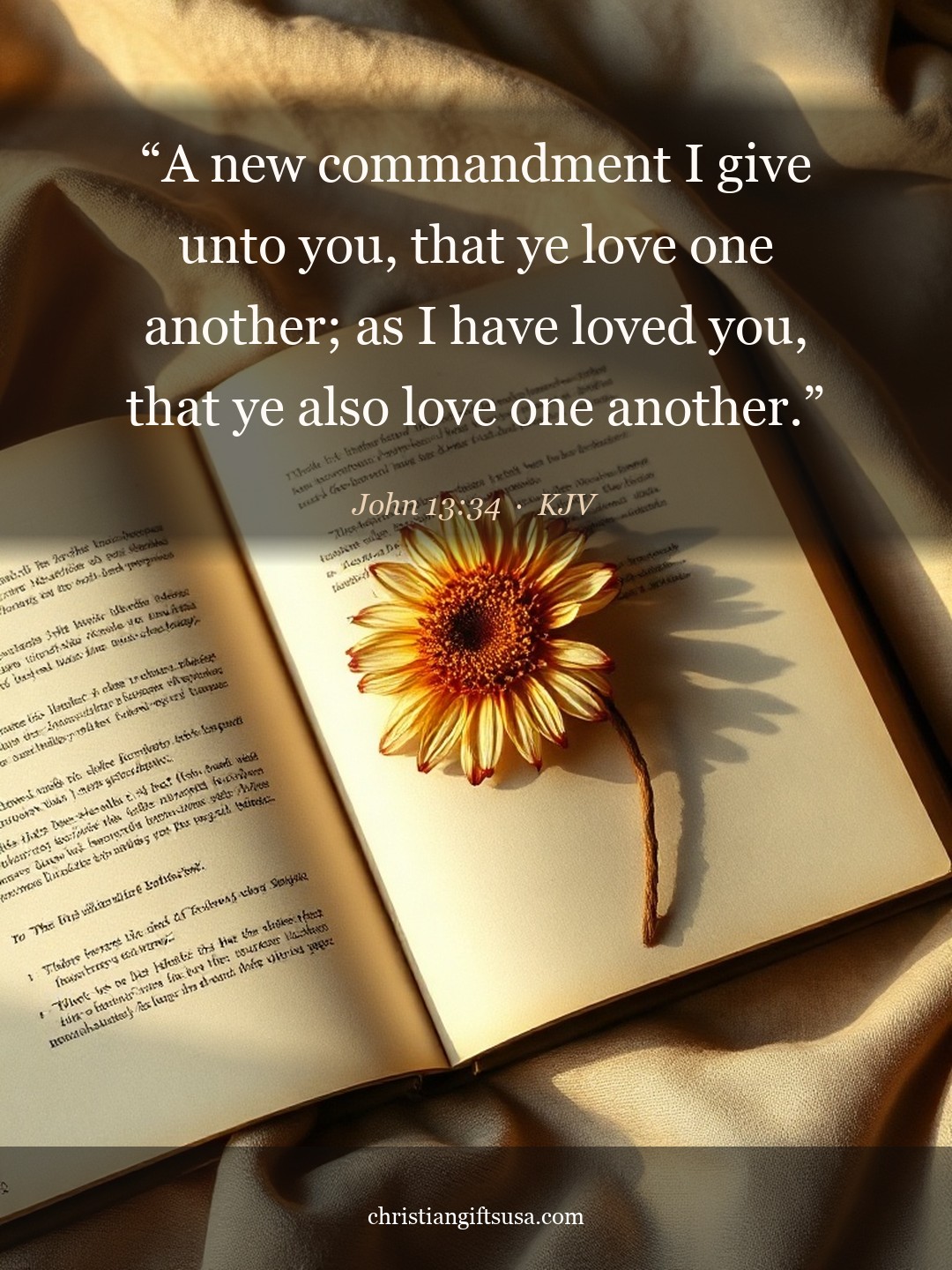 John 13:34 illustrated Bible verse
