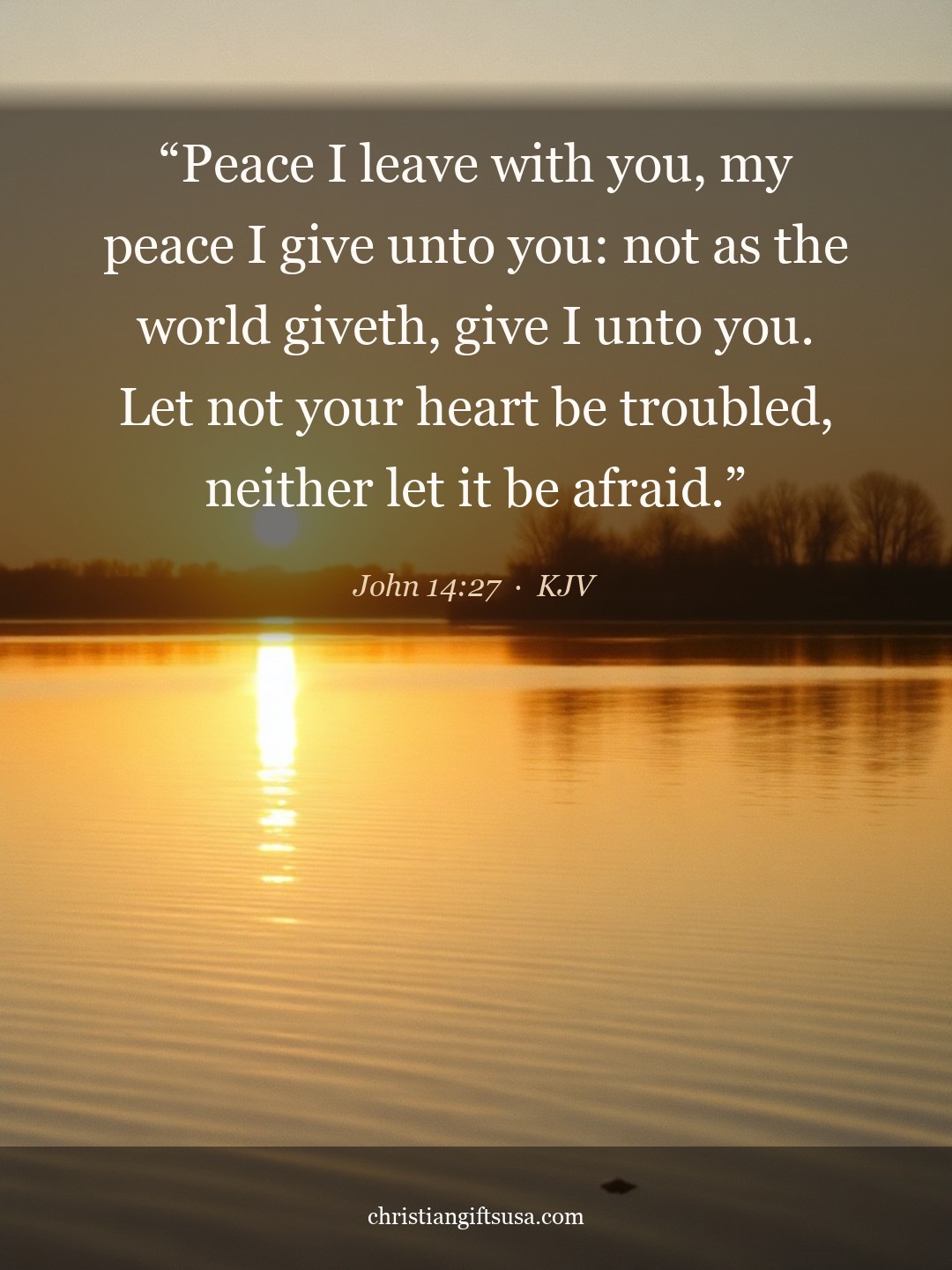 John 14:27 illustrated Bible verse