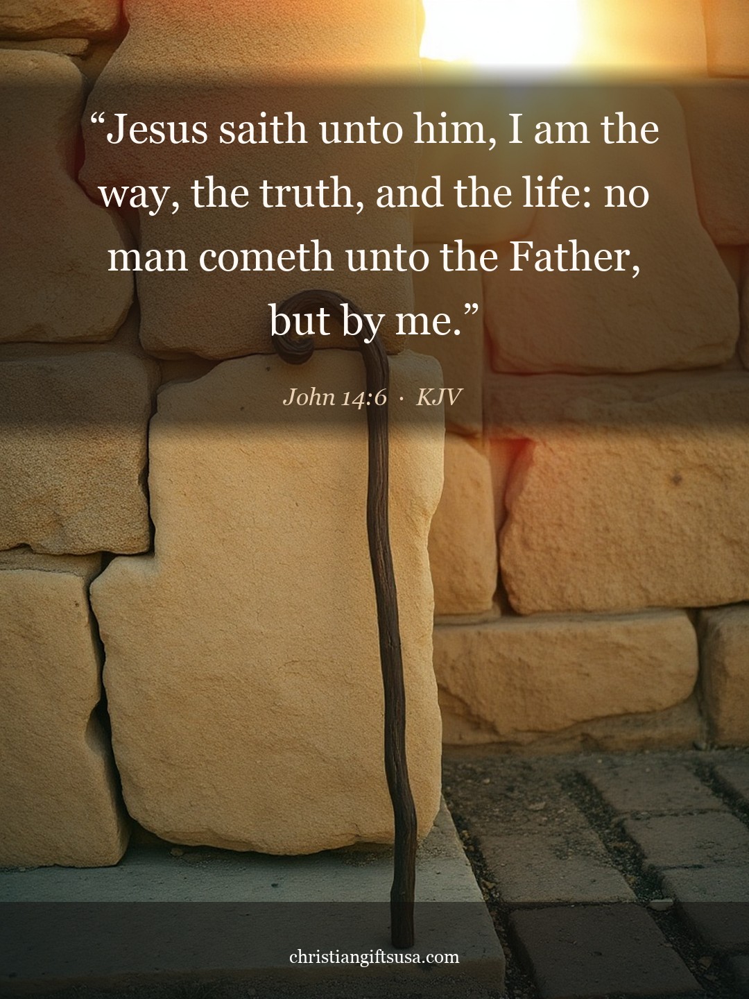 John 14:6 illustrated Bible verse