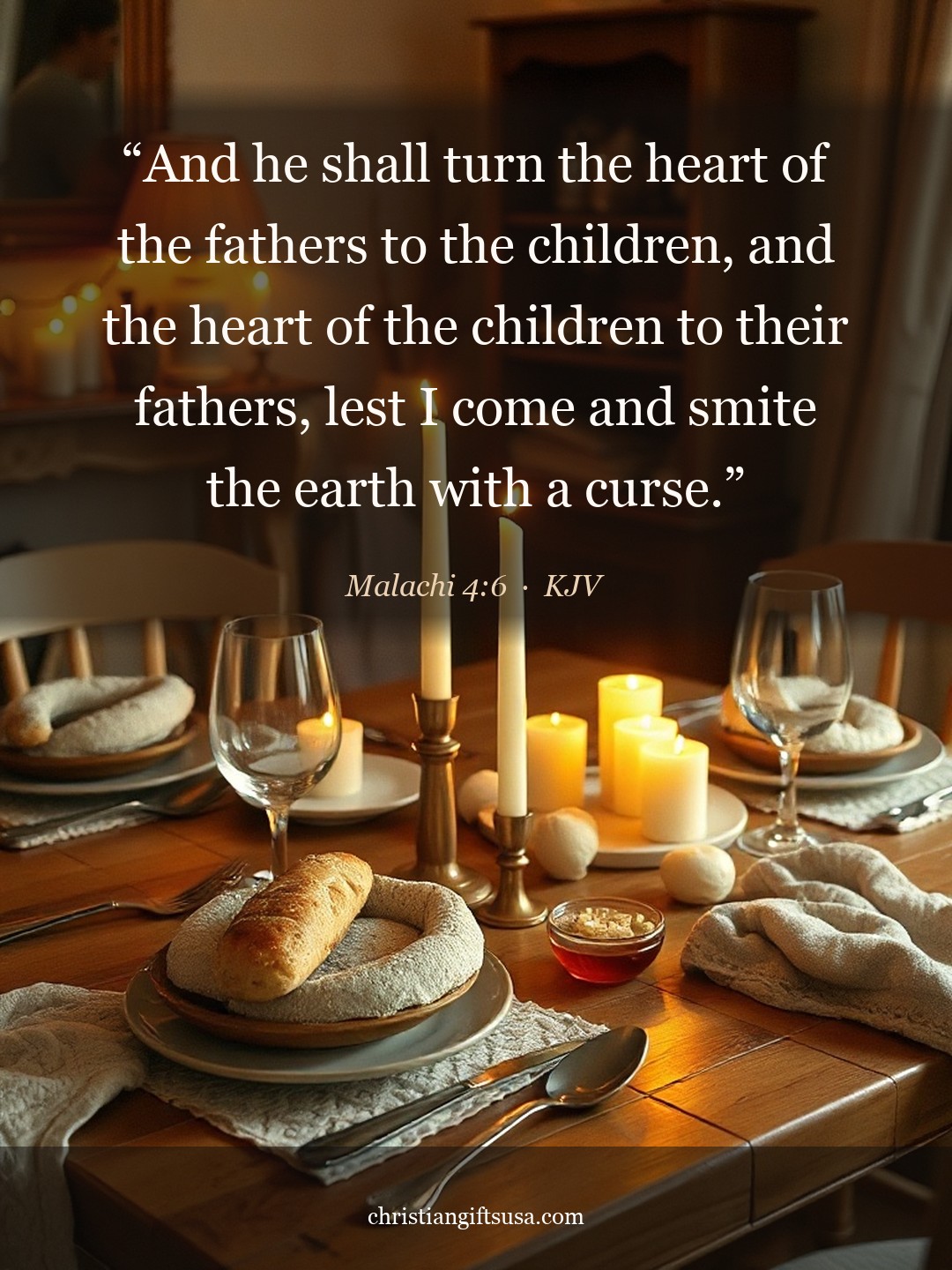 Malachi 4:6 illustrated Bible verse