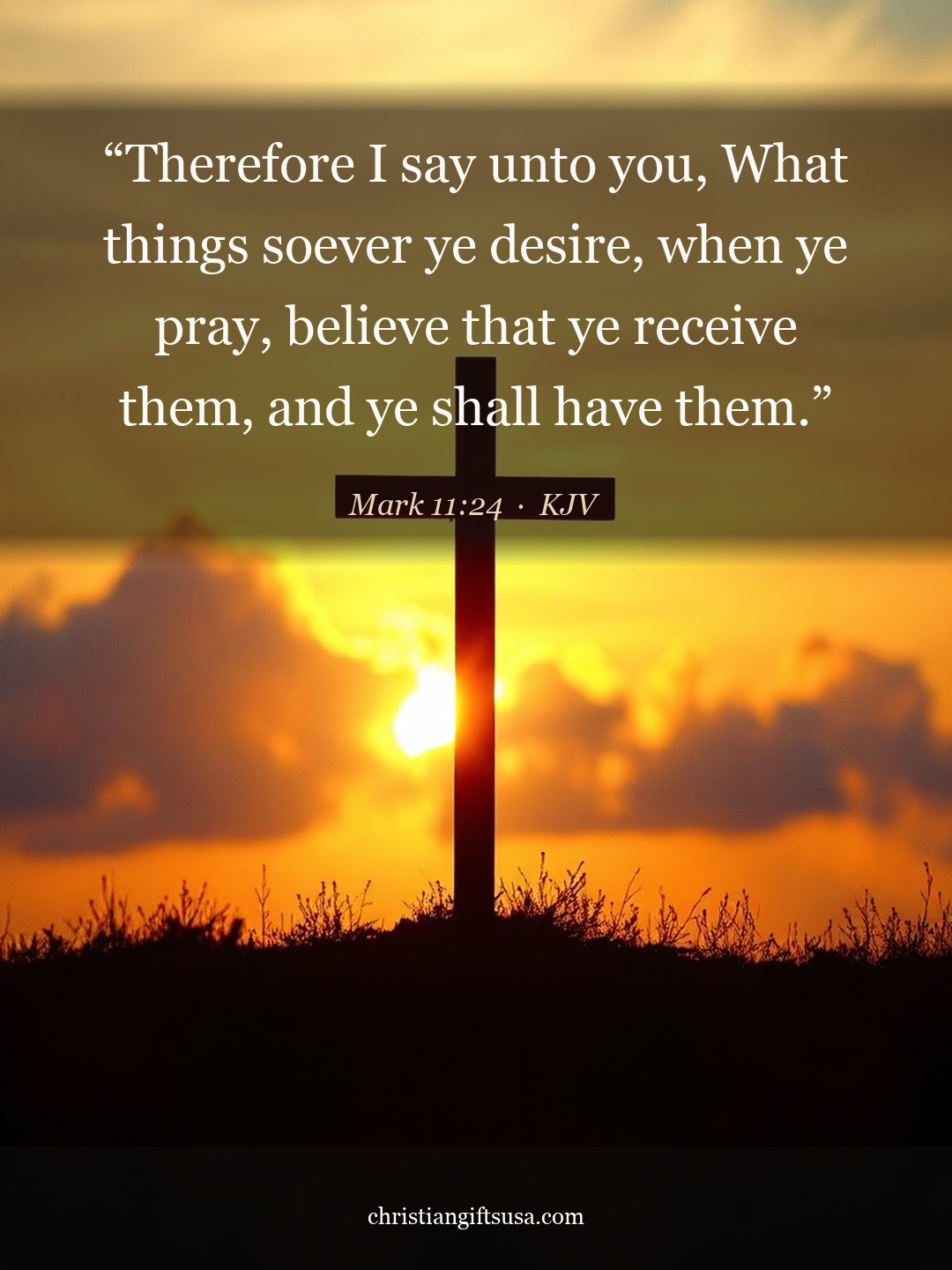 Mark 11:24 illustrated Bible verse