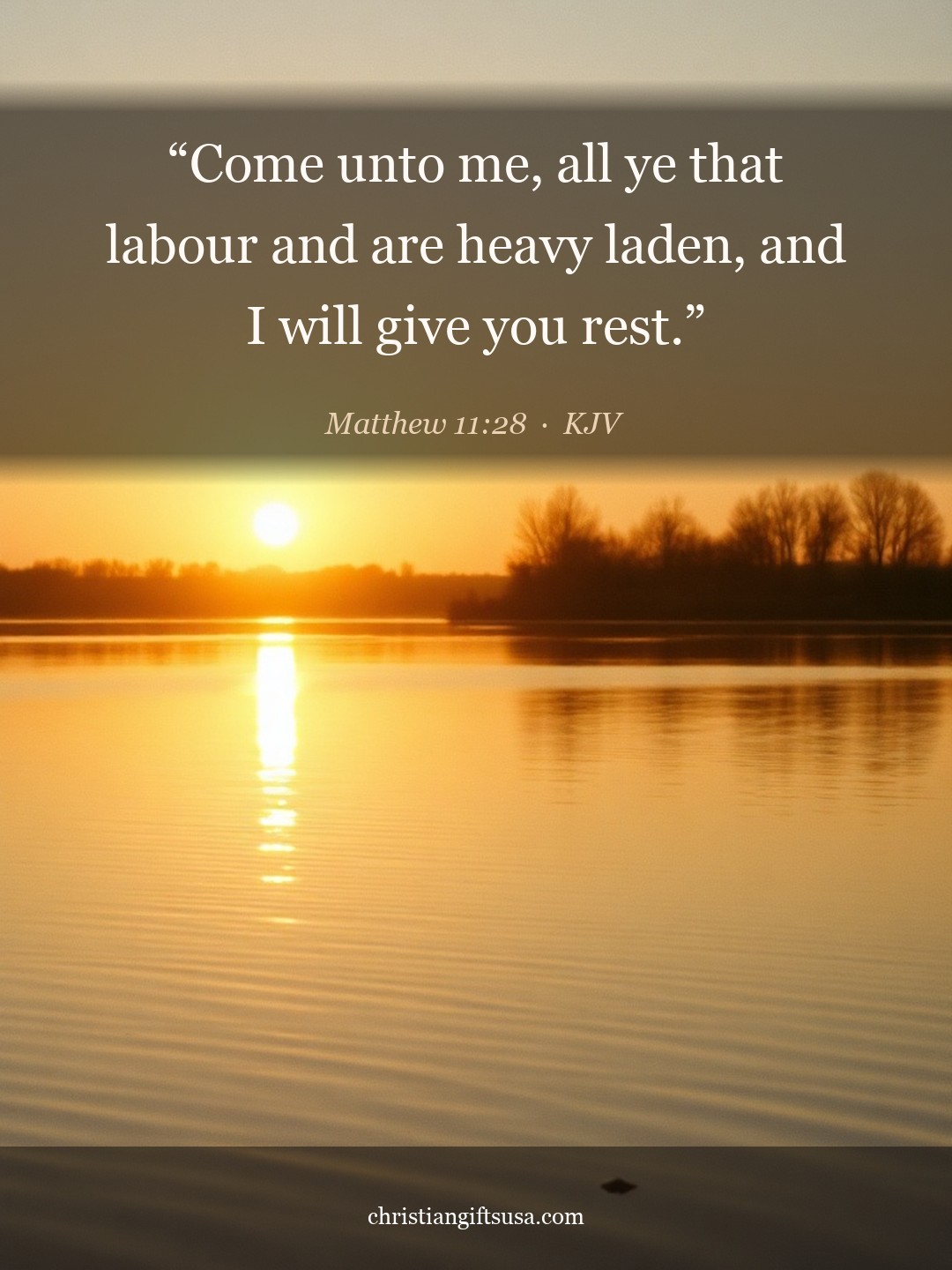 Matthew 11:28 illustrated Bible verse