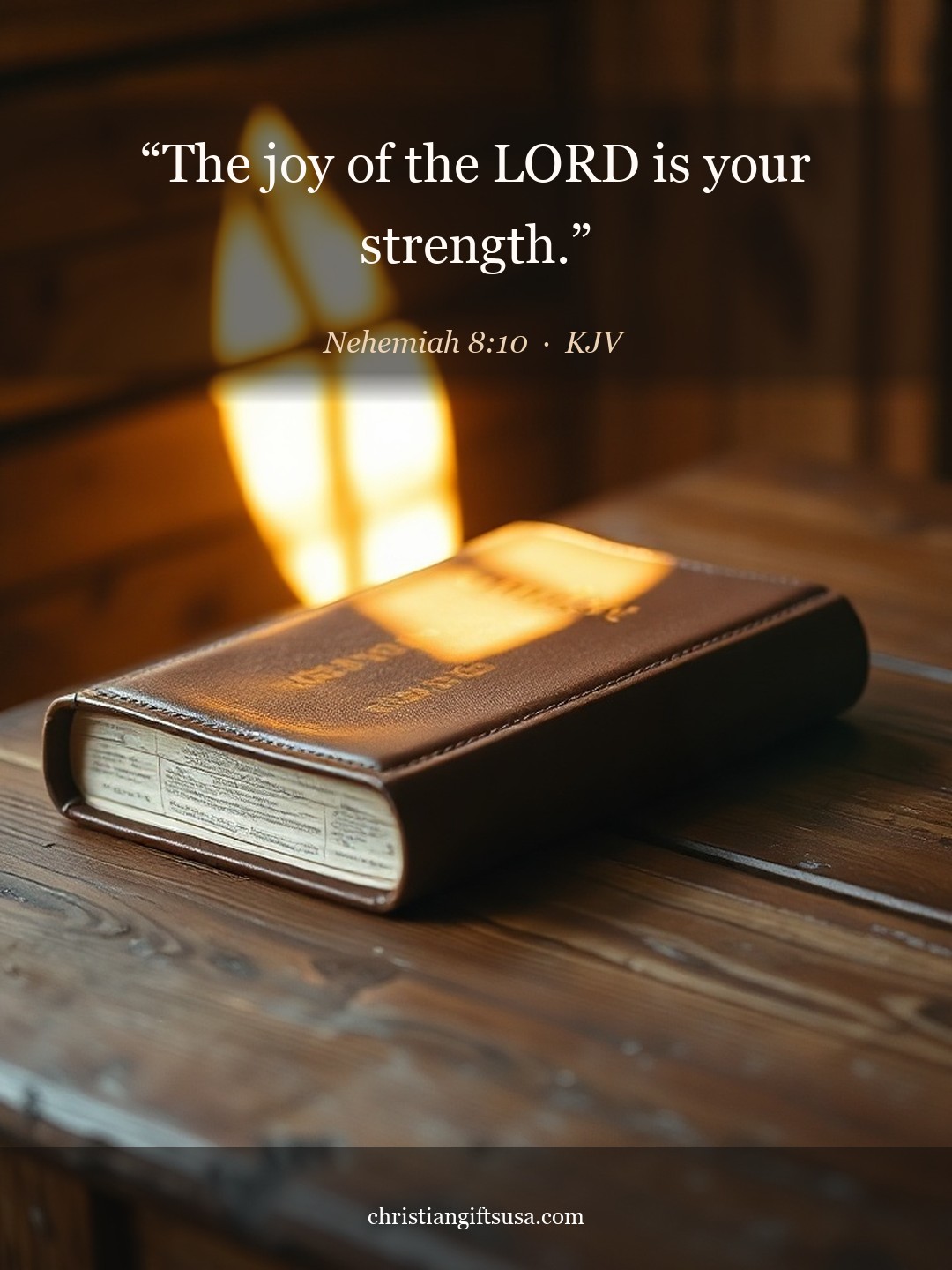 Nehemiah 8:10 illustrated Bible verse