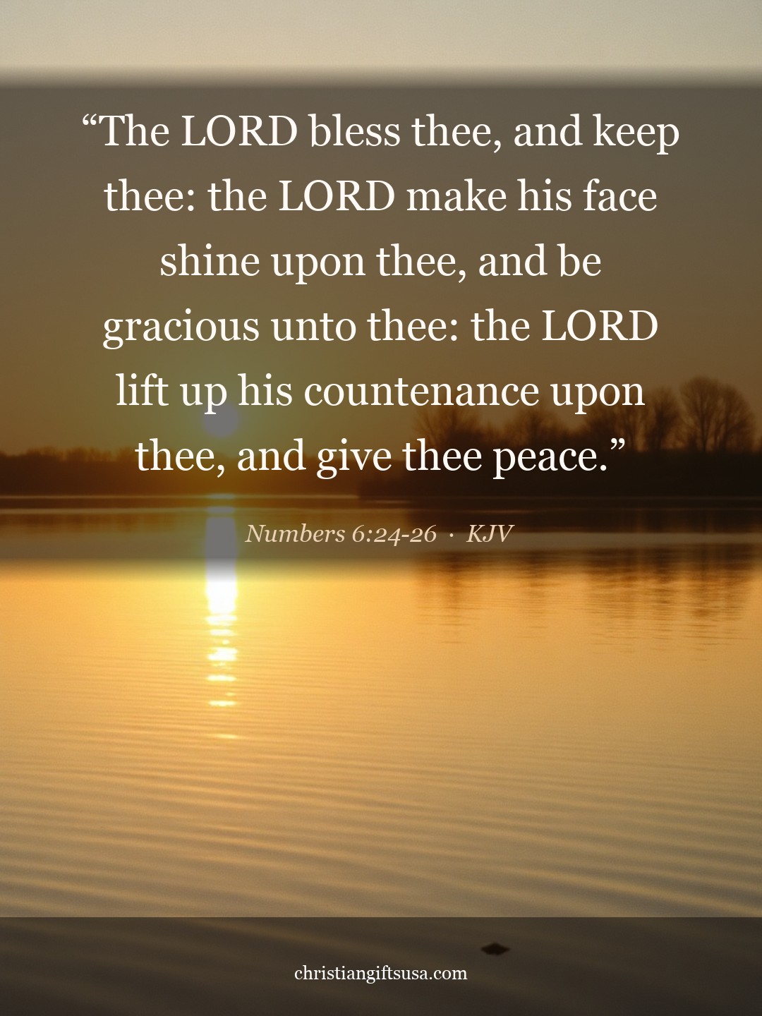 Numbers 6:24-26 illustrated Bible verse