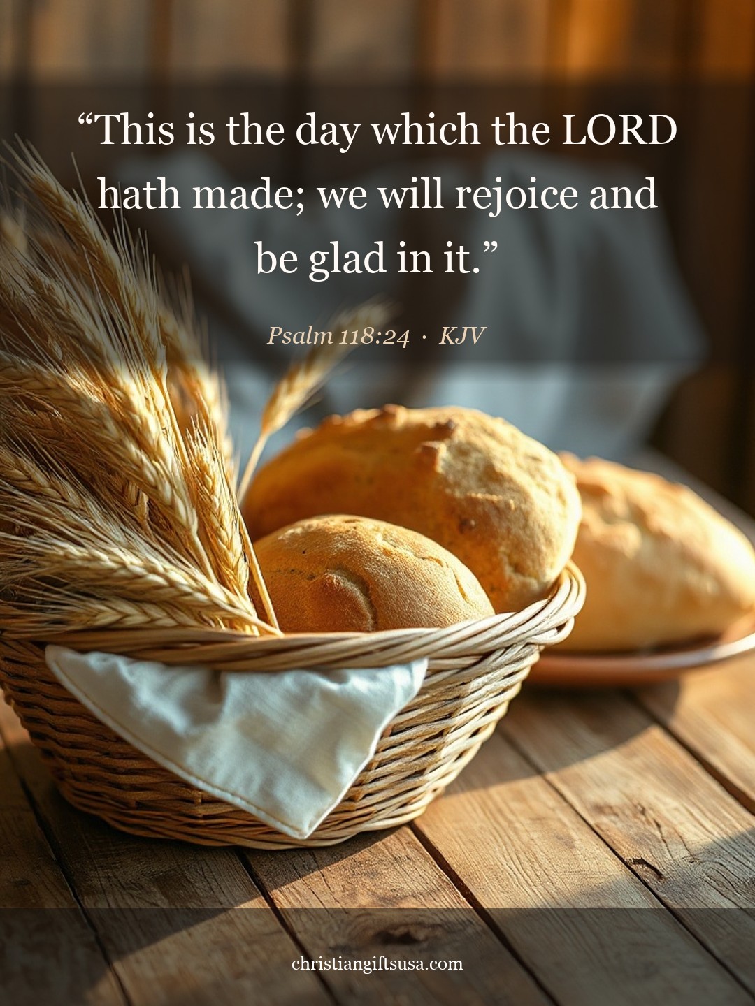 Psalm 118:24 illustrated Bible verse