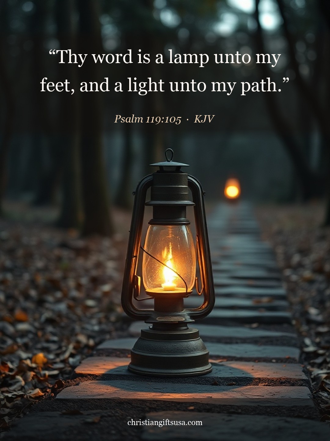 Psalm 119:105 illustrated Bible verse