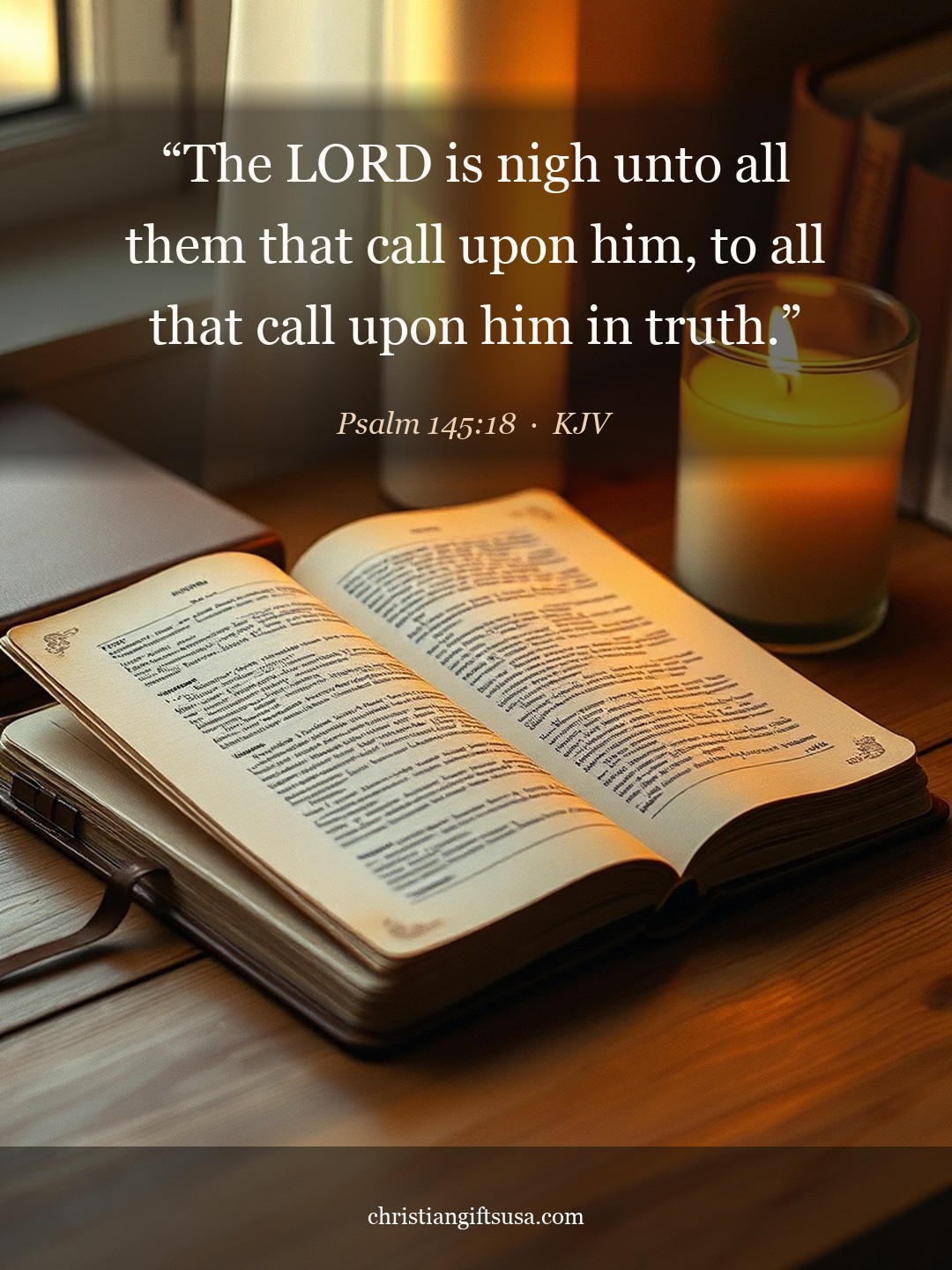 Psalm 145:18 illustrated Bible verse