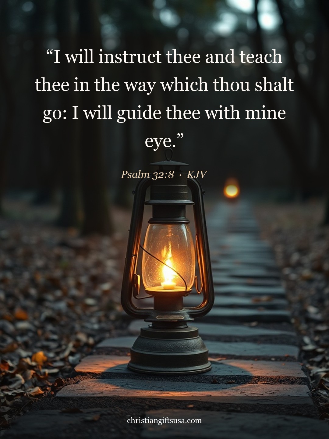 Psalm 32:8 illustrated Bible verse