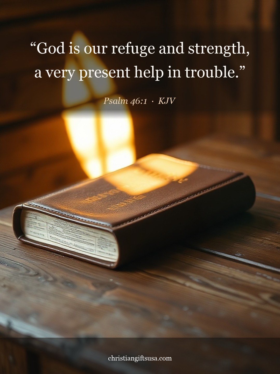 Psalm 46:1 illustrated Bible verse