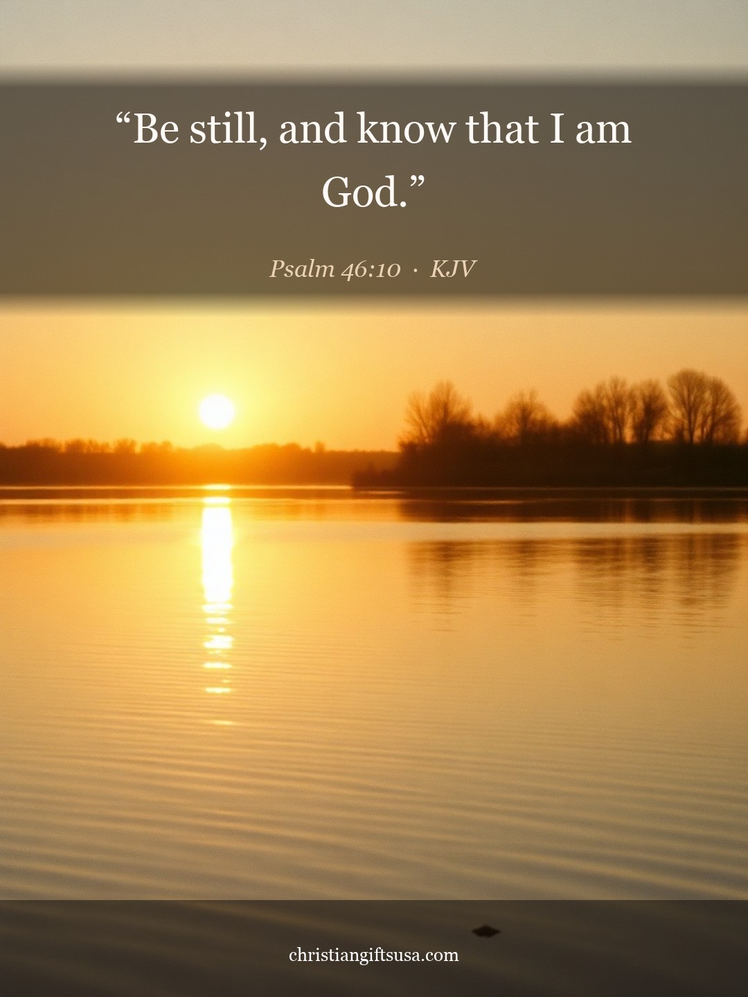 Psalm 46:10 illustrated Bible verse