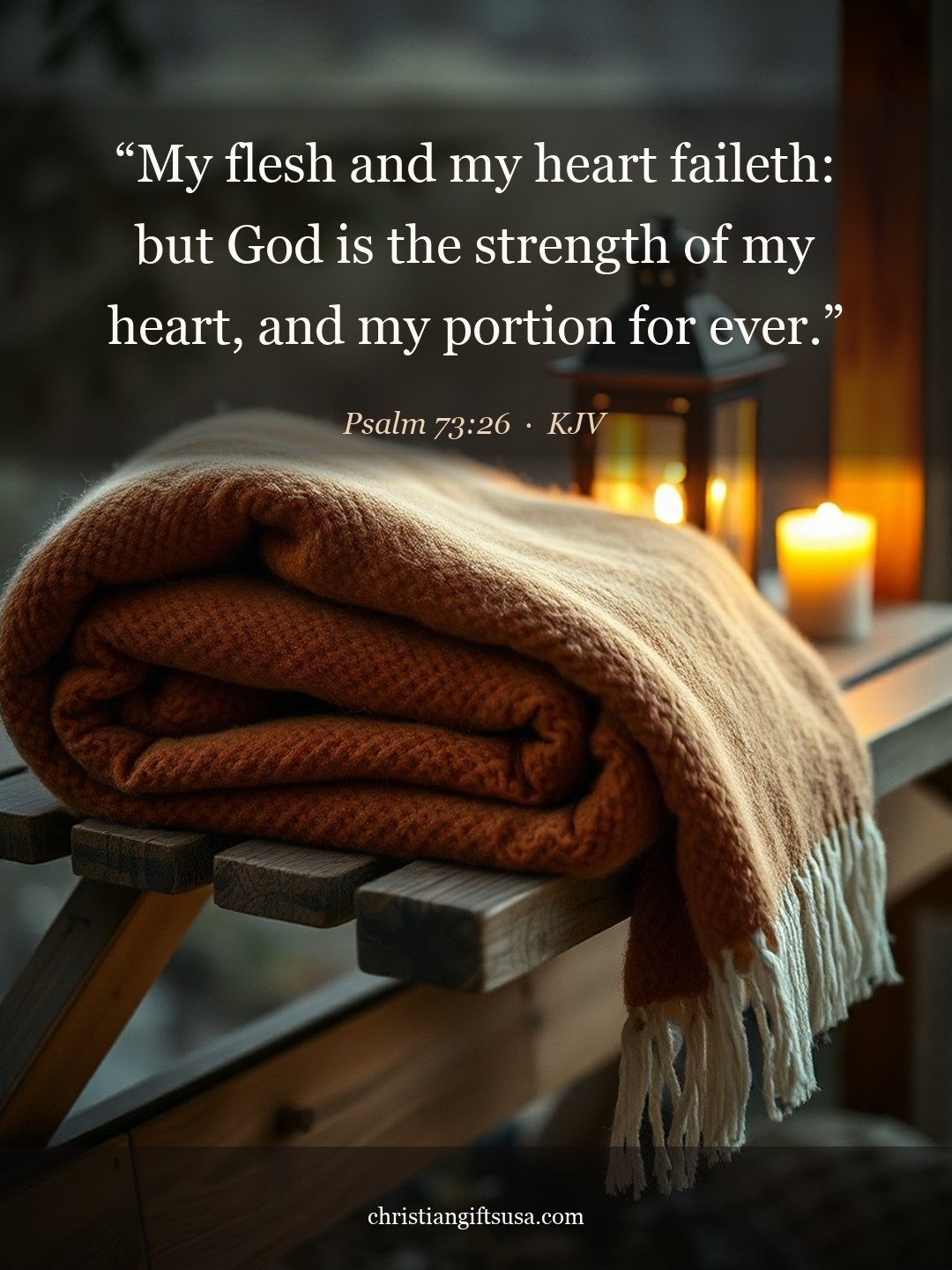 Psalm 73:26 illustrated Bible verse