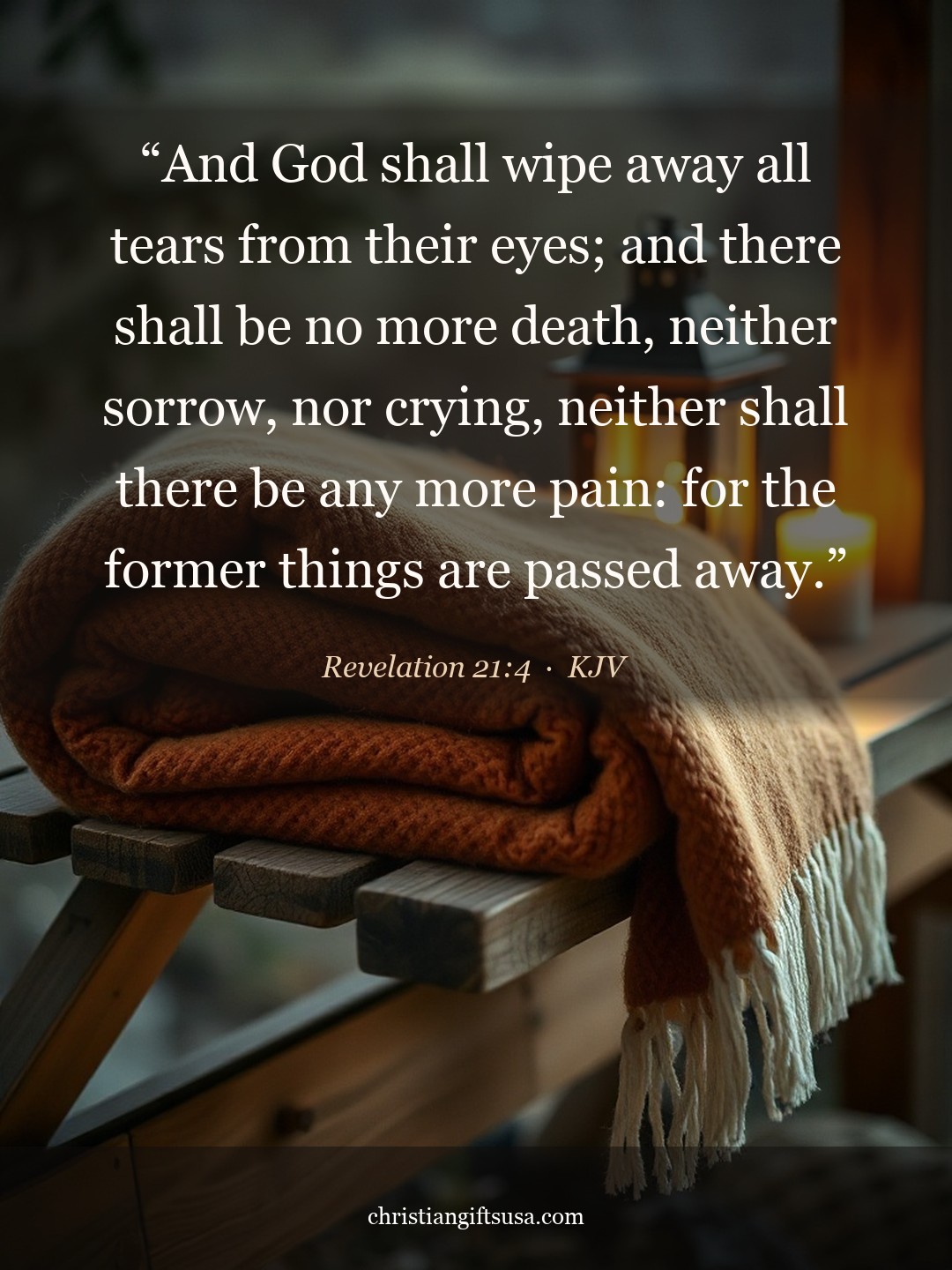 Revelation 21:4 illustrated Bible verse