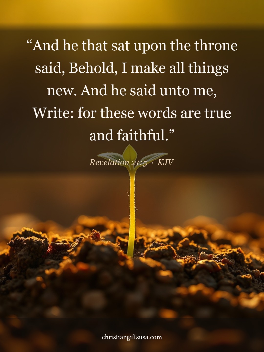 Revelation 21:5 illustrated Bible verse