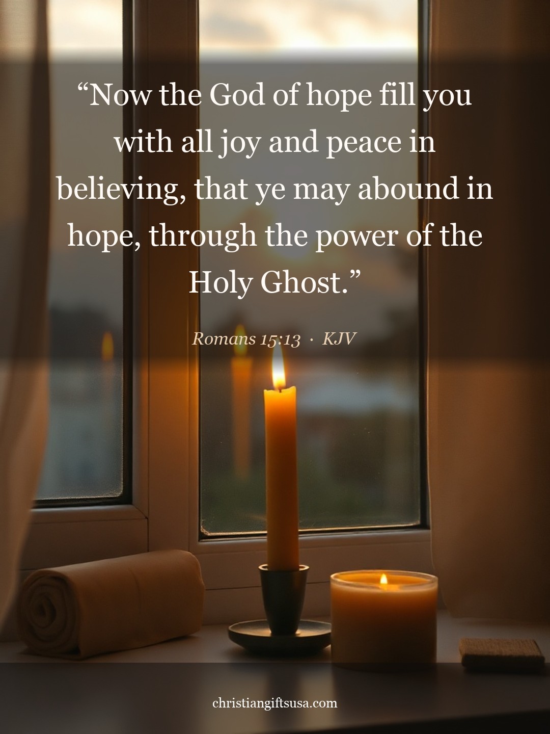 Romans 15:13 illustrated Bible verse