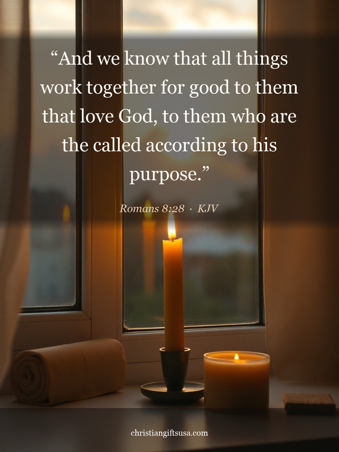 Romans 8:28 illustrated Bible verse