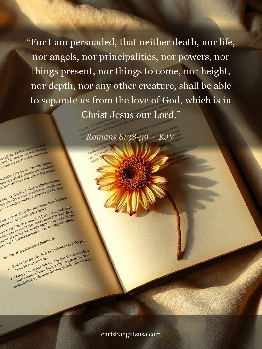Romans 8:38-39 illustrated Bible verse