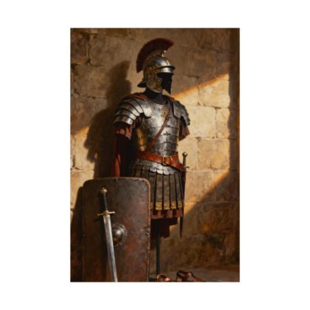 Armor of God Poster — Roman Armour Wall Art, Ephesians 6:11 Christian Gift for Men, Boys Room Faith Decor
