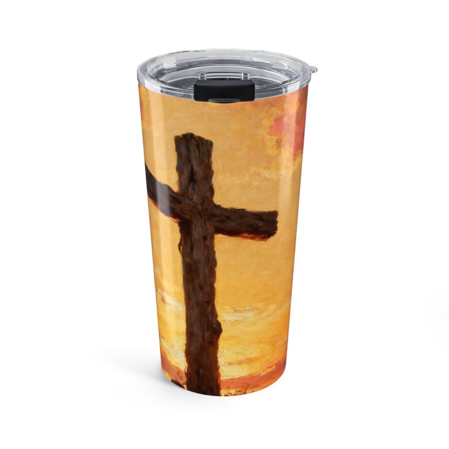 cross at dawn 20oz tumbler front